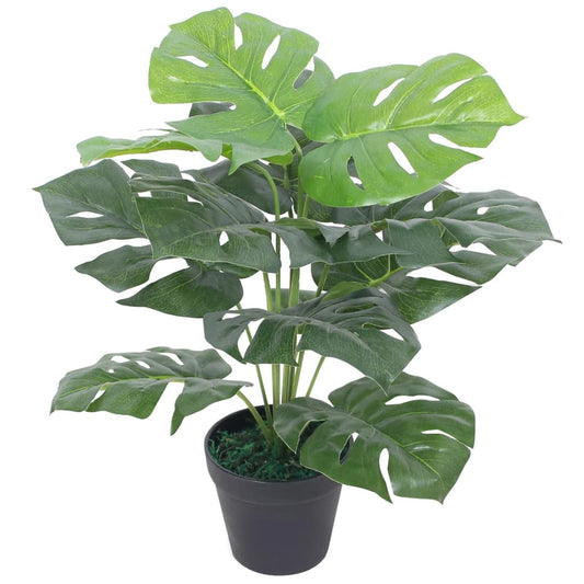 Artificial Monstera Plant with Pot 51.2" Green