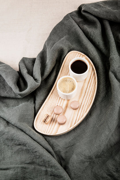 Wood serving tray BEAN