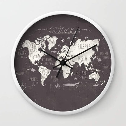 The World Map Wall clock